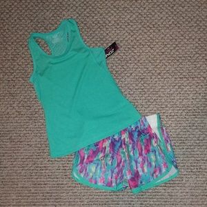 **NWT** Girls Athletic Short Set
